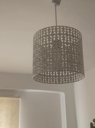 Lámpara colgante decorativa blanca