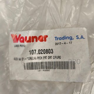 REJILLA ANTINIEBLAS DELANTERA DERECHA AUDI A4 NUEVO 107020803