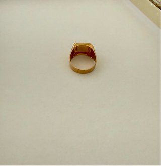 Anillo Sello Chapado Oro Negro