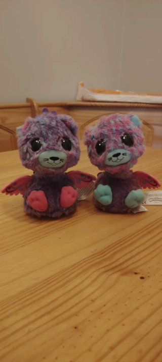 2 Hatchimals Sorpresa Peluches Morados
