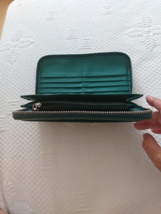 Monedero Misako grande verde