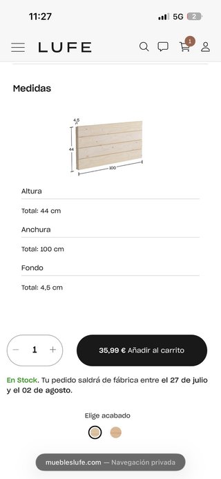 Cama Montessori Apilable 90cm