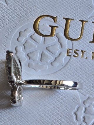 Anillo Guess Mariposa Dorado y Plateado 925