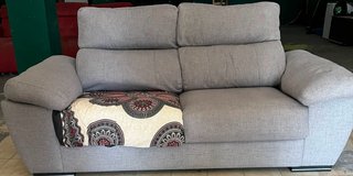 Sofá Cama 2 Plazas Tela Gris