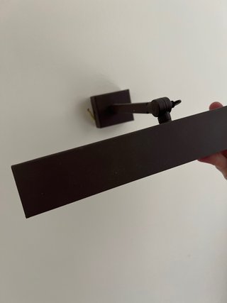 Aplique pared metal efecto corten para cuadros