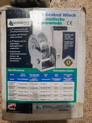 Cabestrante manual con manivela