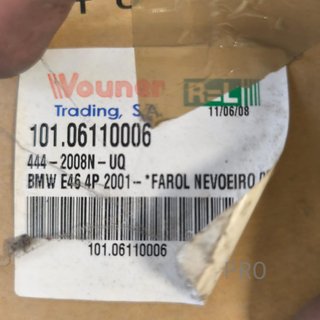 FARO ANTINIEBLAS BMW SERIE 3 NUEVO 10106110006