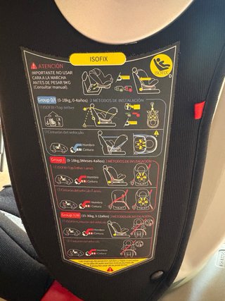 Silla coche isofix giratorio 360º grupos 0-3
