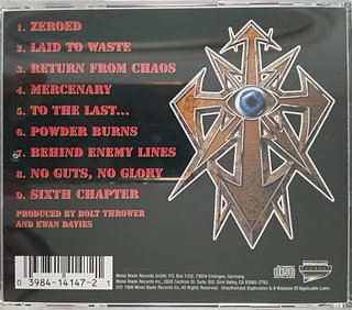 Bolt Thrower Mercenary CD Death Metal