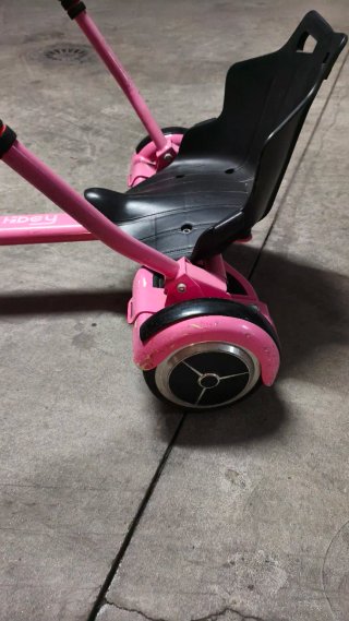 Hoverboard rosa con silla