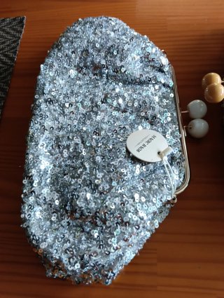 Lote 2 bolsos clutch lentejuelas