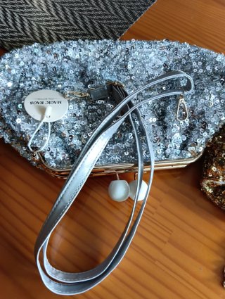 Lote 2 bolsos clutch lentejuelas