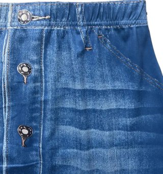 Falda vaquera azul con botones