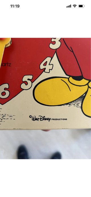 Orologio da parete Topolino e Minnie Disney '70