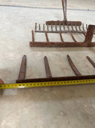 Lote 4 rastrillos antiguos