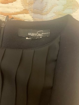 Vestido Negro Mango Talla M