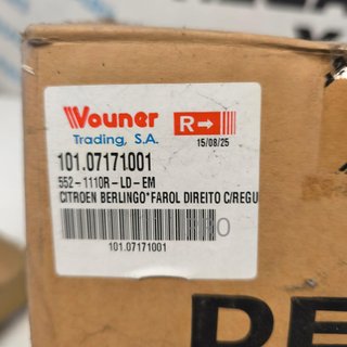 FARO IZQUIERDO CITROEN BERLINGO NUEVO 107071710