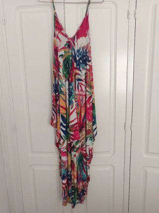 Mono tirantes estampado tropical