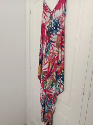 Mono tirantes estampado tropical