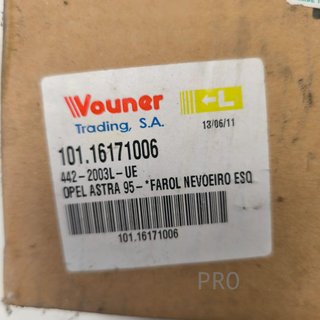 FARO ANTINIEBLA IZQUIERDO OPEL ASTRA NUEVO 10716171006