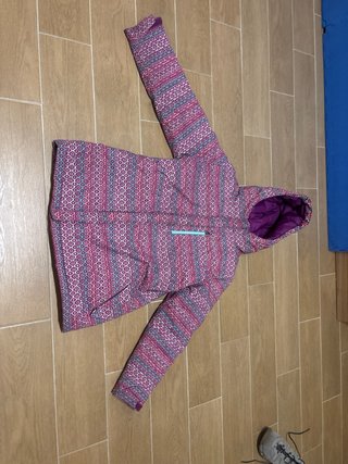 Abrigo Columbia Niña XL Estampado Morado