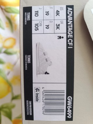 Adidas Advantage CF I Talla 19 Nuevas