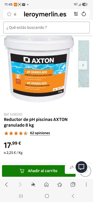 Axton pH- Granulato per Piscine - 8 kg