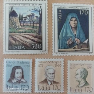 8 francobolli italiani nuovi 1979