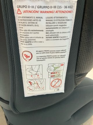 Silla coche grupo 2-3 Isofix