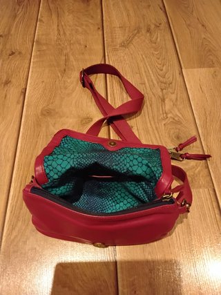 Bolso Piel Rojo Pequeño