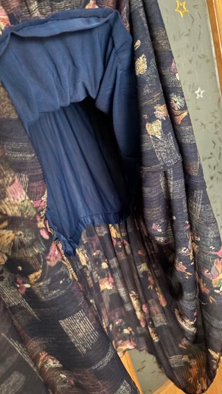 Vestido midi vintage estampado