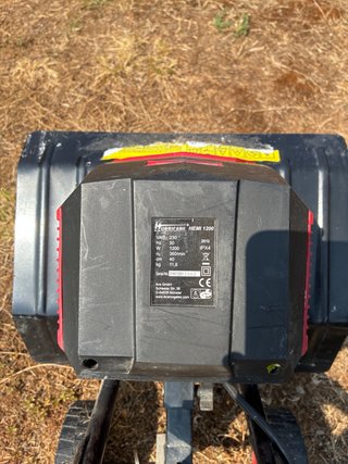 Motoazada Eléctrica Roja y Negra
