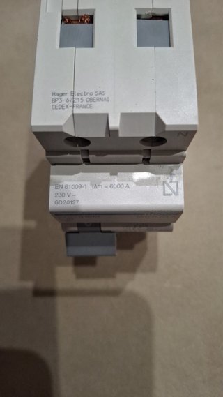 Disyuntor Corriente Residual Hager