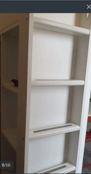 Cama alta IKEA SMÅSTAD blanca