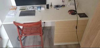 Cama alta IKEA SMÅSTAD blanca