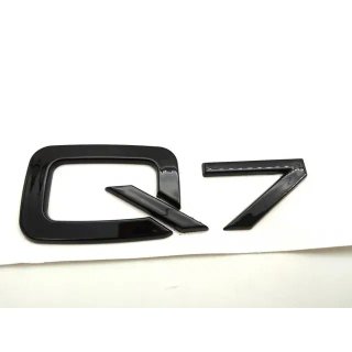 EMBLEMA LOGO LATERAL O TRASERO AUDI Q7 NEGRO