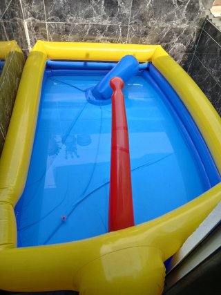 Piscina hinchable con accesorios