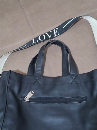 Borsa Nera con Stampa Codice a Barre