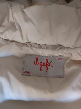 Plumífero niño beige con capucha TALLA 2-4
