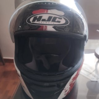 Casco Integral HJC Dragón Rojo y Negro