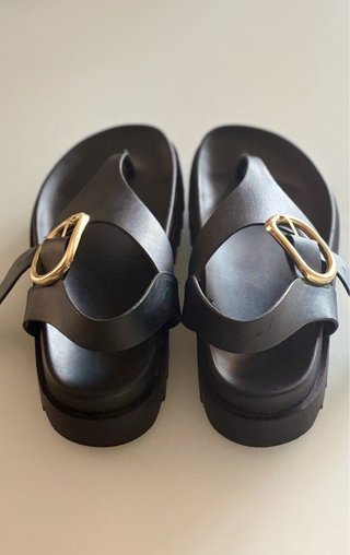 Sandalias plataforma Stradivarius negras