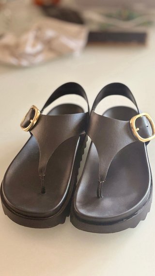 Sandalias plataforma Stradivarius negras