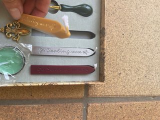 Set Pluma Sello Cera Tinta Nuevo
