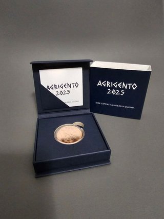5 euro rame Capitali italiane Cultura Agrigento