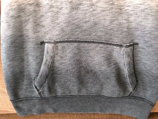 Sudadera Hollister Gris y Azul con Capucha