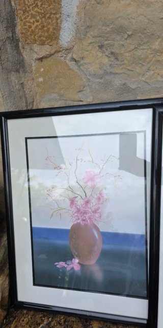 Cuadros vintage flores (2 unidades)