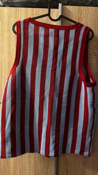 Camiseta sin mangas de rayas crochet Talla L