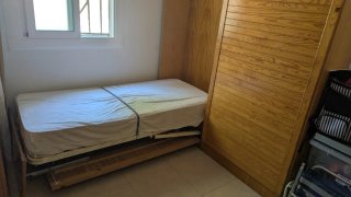 Cama Plegable Madera dos colchones
