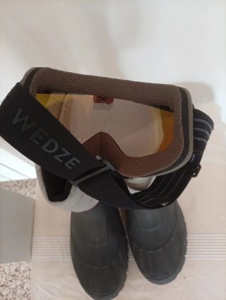 Pack Nieve: Botas y Gafas de Esquí wedze