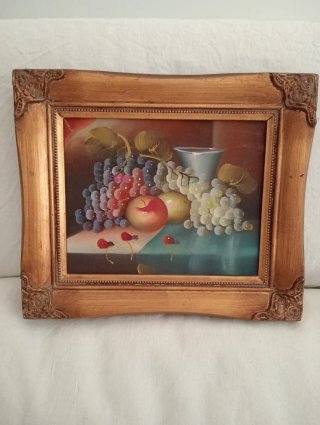 Coppia quadri olio su tela vintage